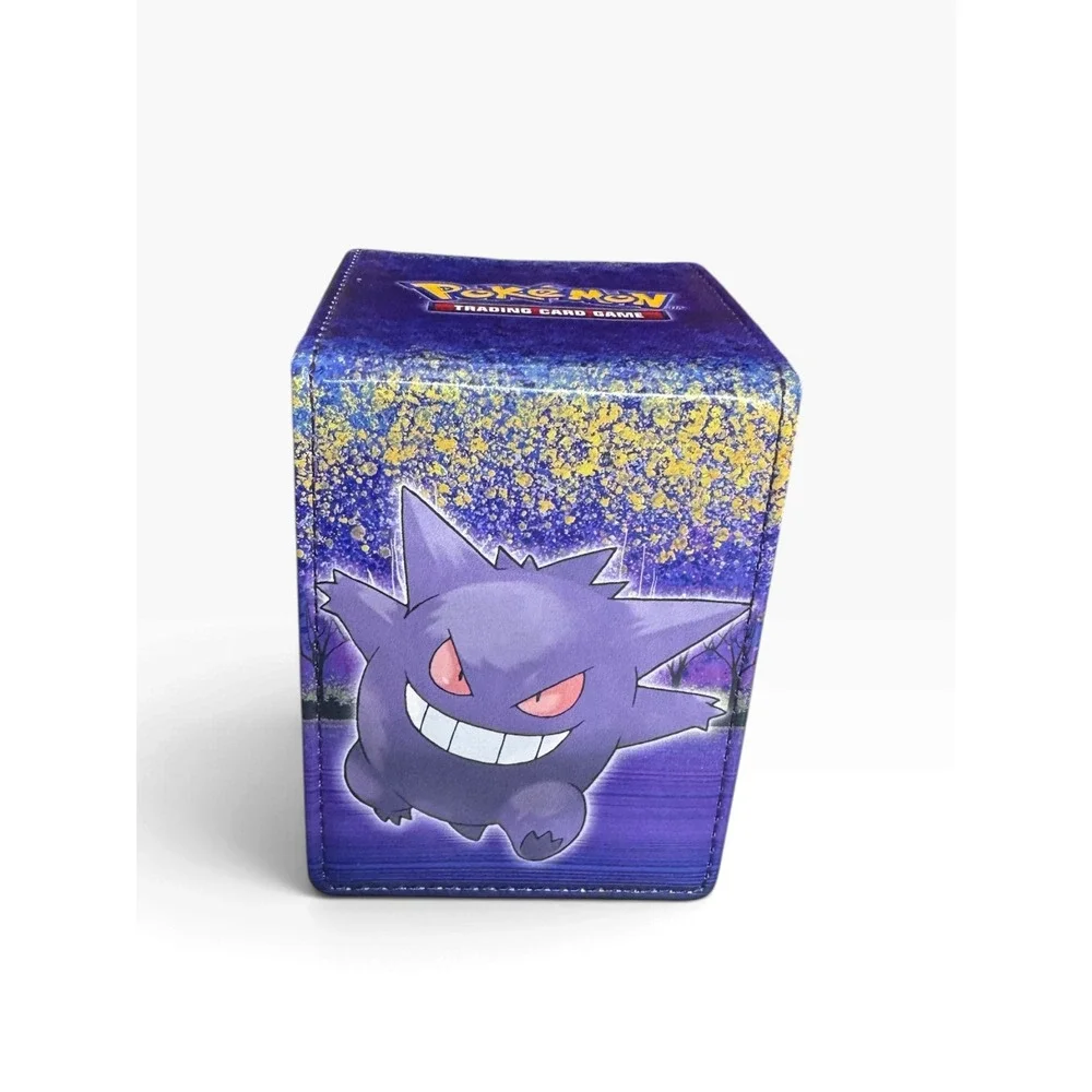 Ultra Pro Pokemon Gengar Alcove Flip Deck Box Purple Leatherette TCG Storage